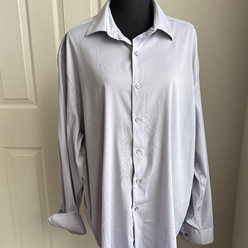 Alfani Men's Classic Light Gray Dress Shirt